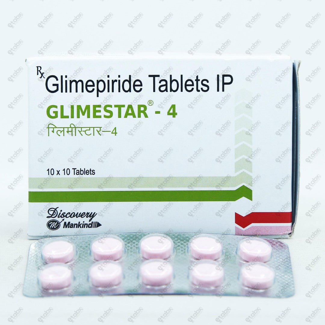 Glimestar 4mg Tablet 10's