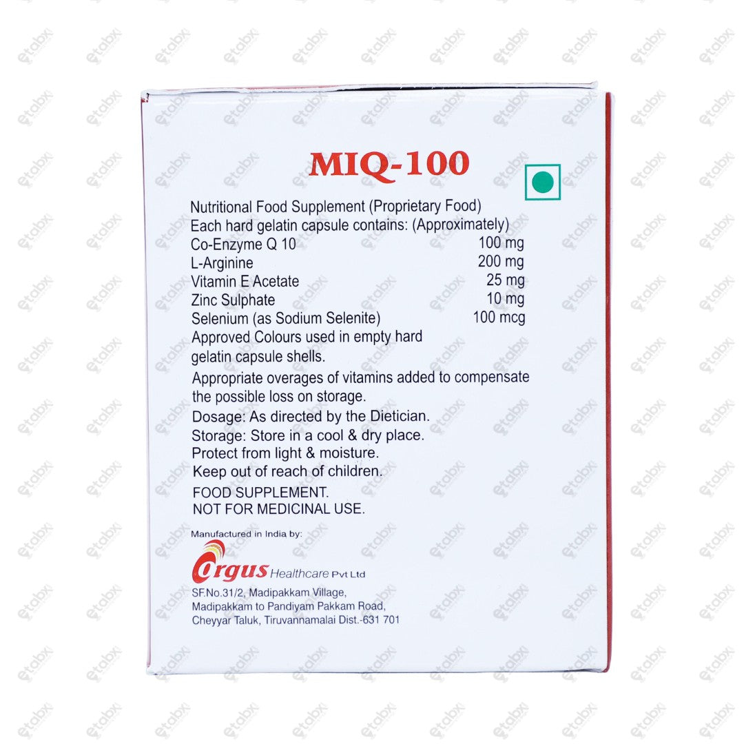MIQ 100 Capsule 10's