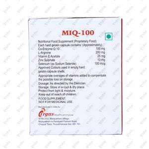 MIQ 100 Capsule 10's