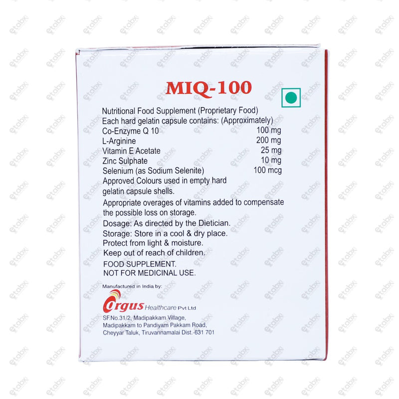 MIQ 100 Capsule 10's