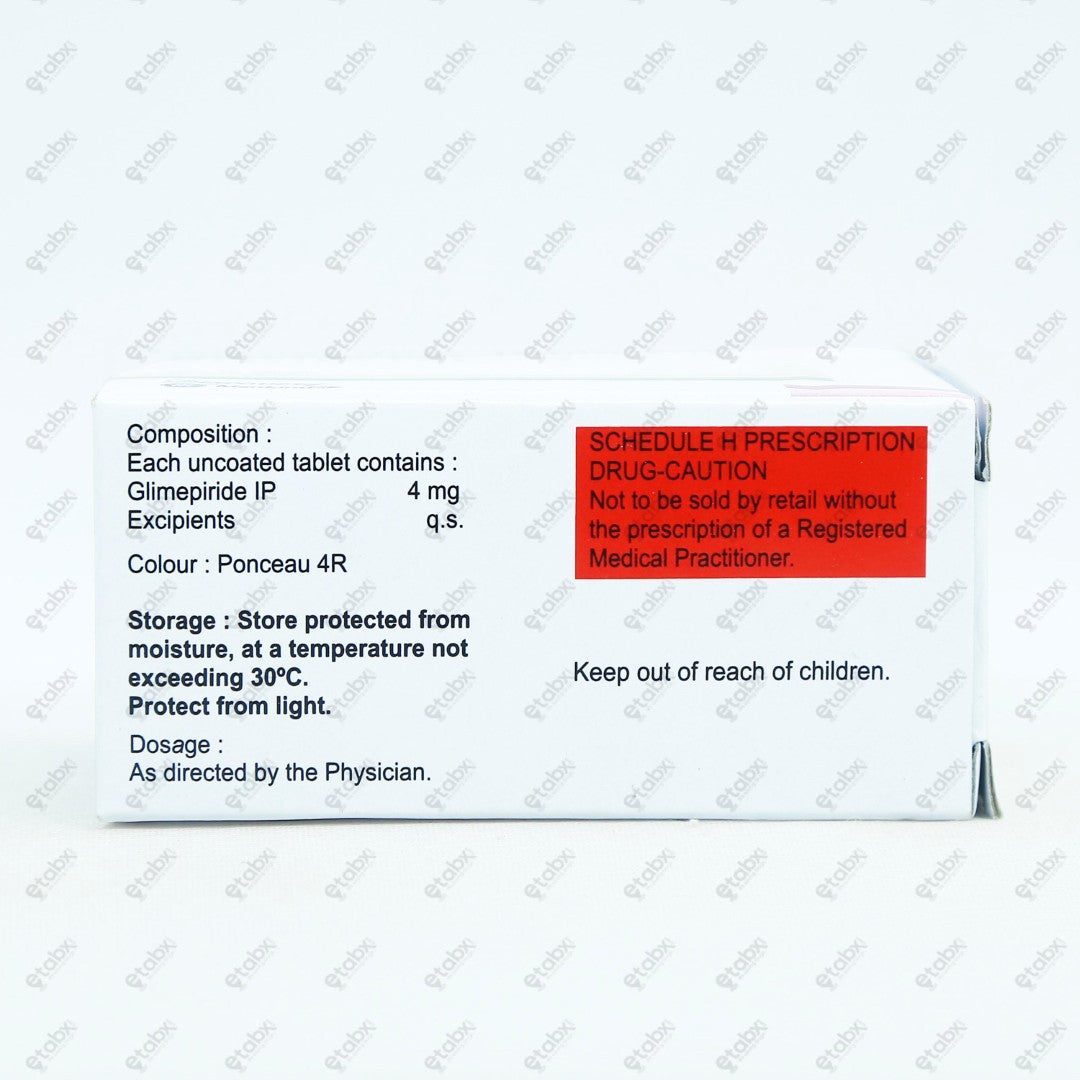 Glimestar 4mg Tablet 10's