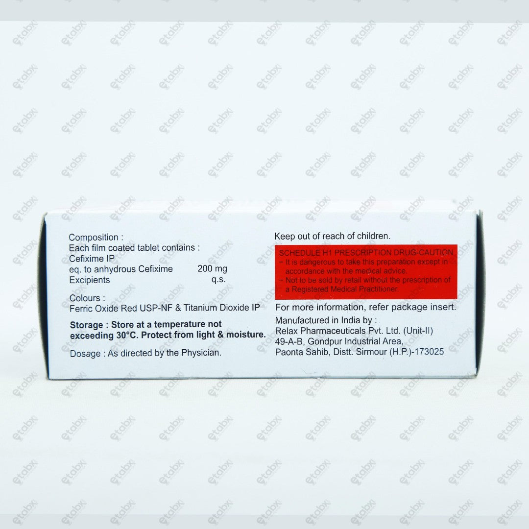 Mahacef 200mg Tablet 10's