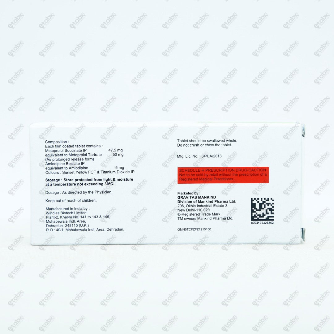 AMLOKIND BETA Tablet 50mg 10's