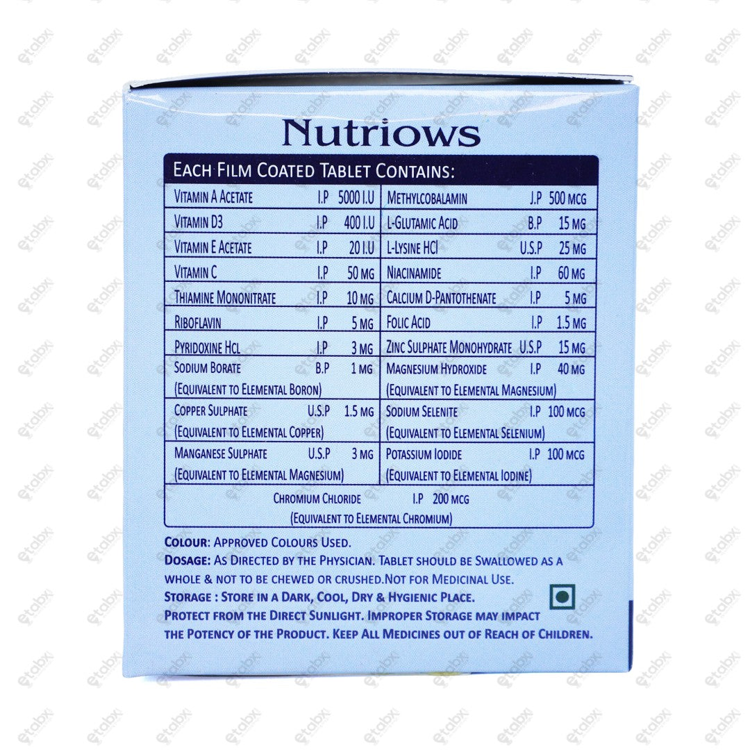 Nutriows Tablet 10's