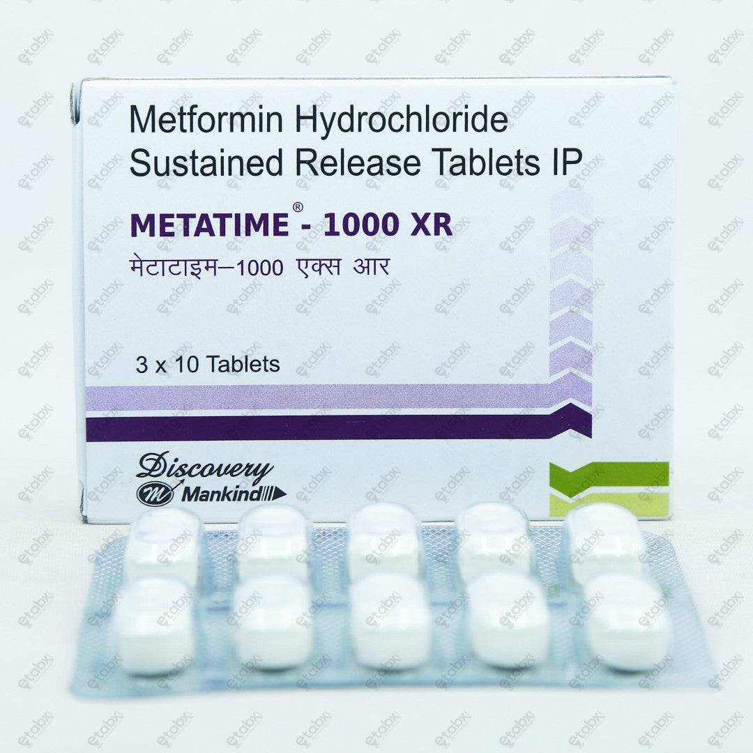 Metatime 1000 XR Tablets 10's