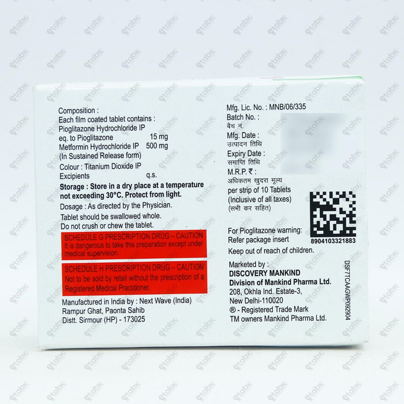Piokind M 15mg Tablet 10's