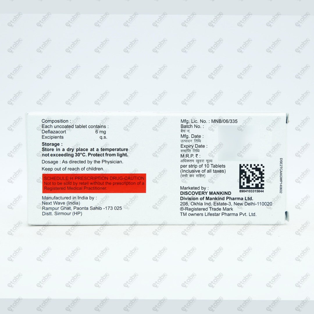 Mahacort DZ 6MG Tablets 10's