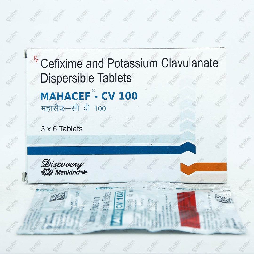 Mahacef CV 100mg Tablet 6's