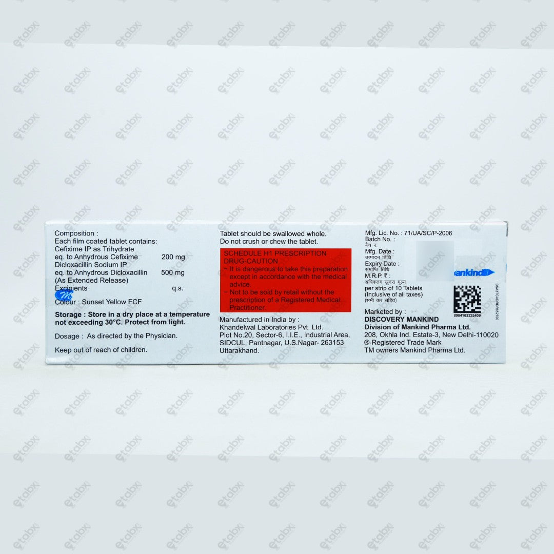 Mahacef XL 200mg New Tablet 10's