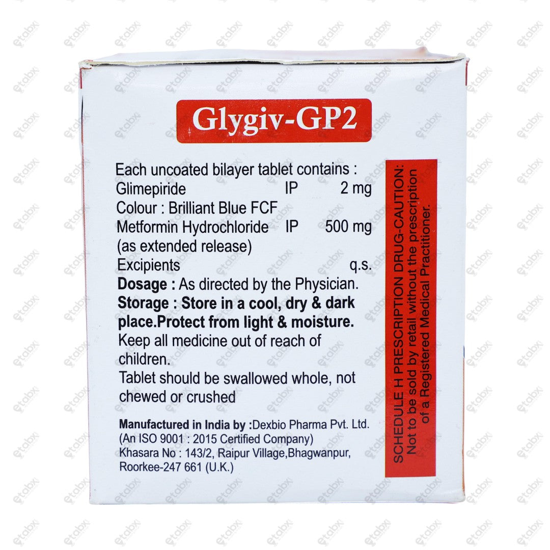 Glygiv GP2 Tablet 10's