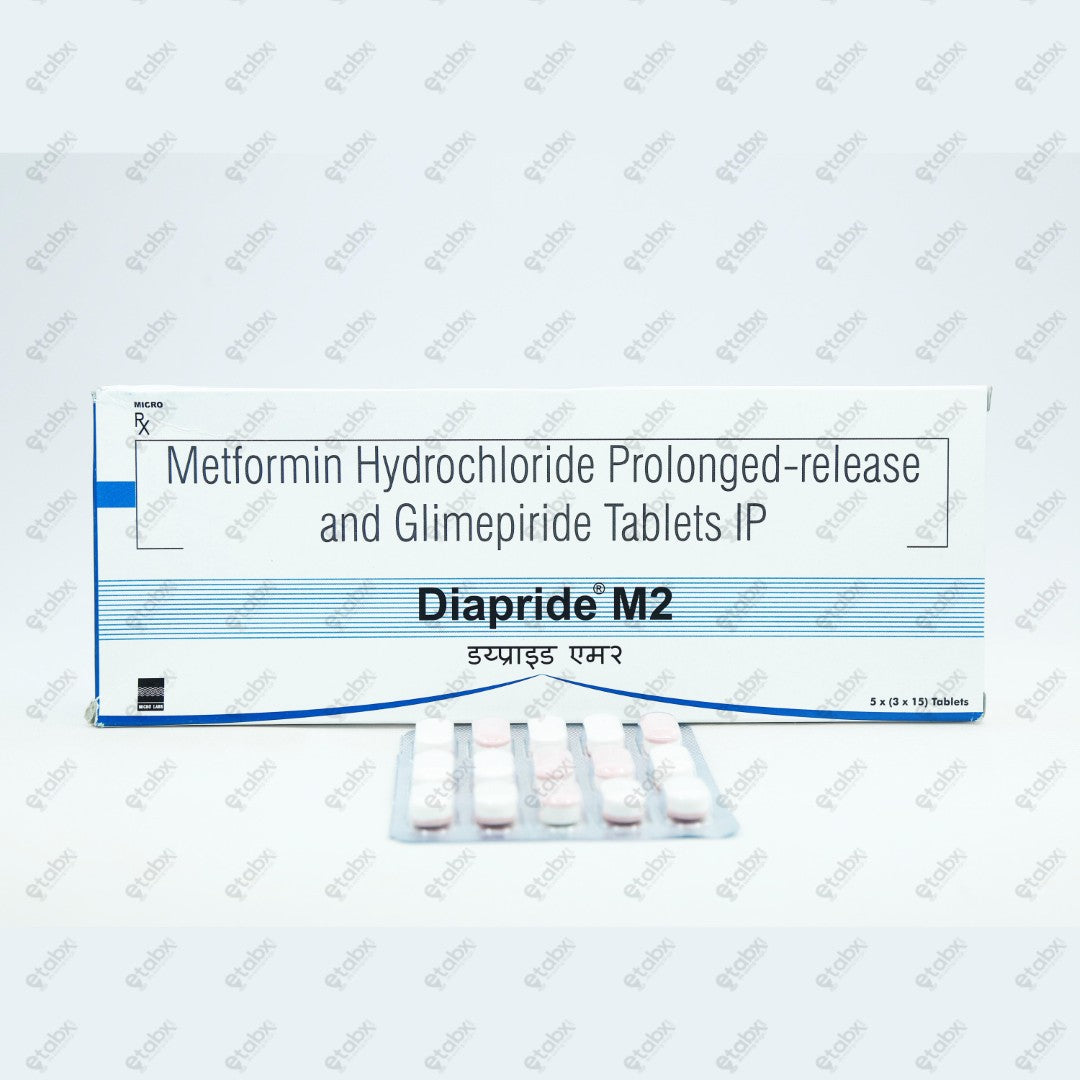 Diapride M2 Tablets 15's