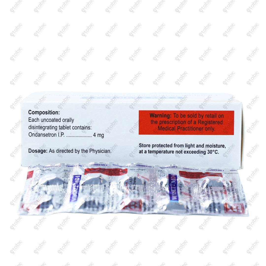 Vomiset MD 4mg Tablets 10's