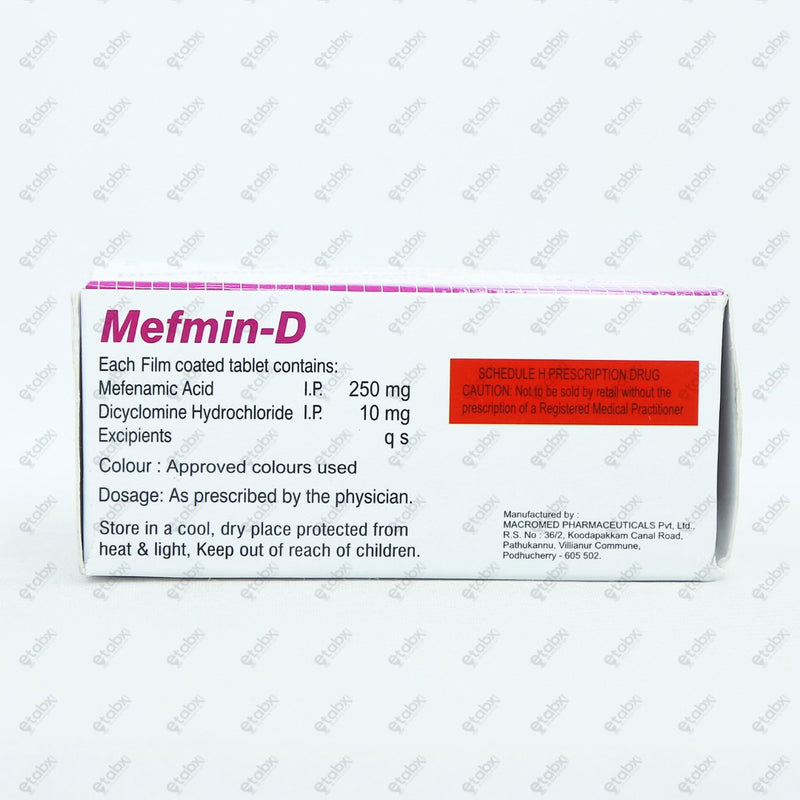 Mefmin D Tablet 10s