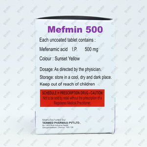 Mefmin 500mg Tablet 10's