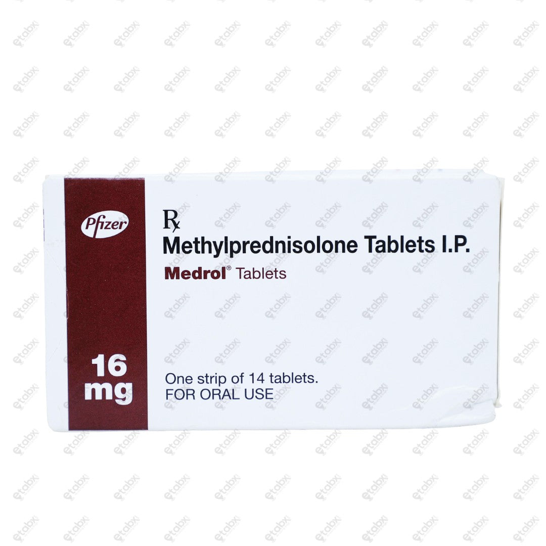 Medrol 16mg Tablet 14's
