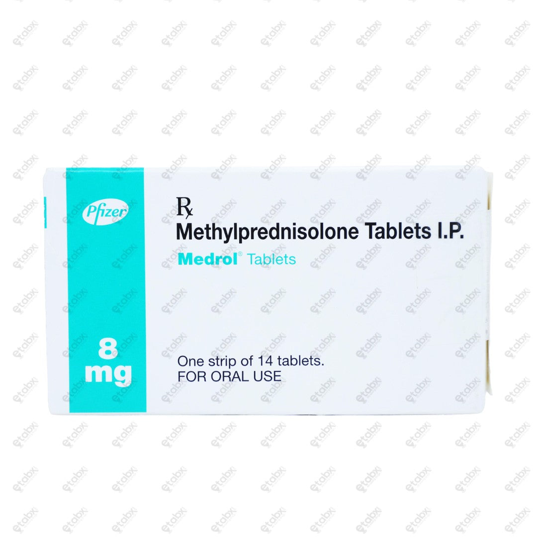 Medrol 8mg Tablet 14's