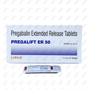 Pregalift ER 50mg Extended Release Tablets 10s