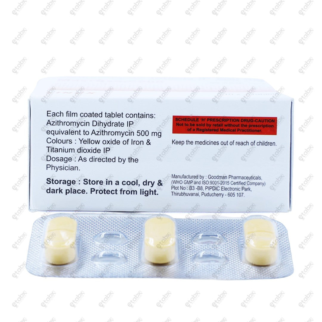 Macrozac 500mg Tablet 3's
