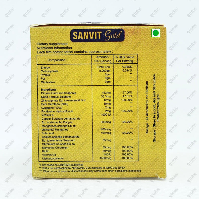 Sanvit Gold Tablets 10's