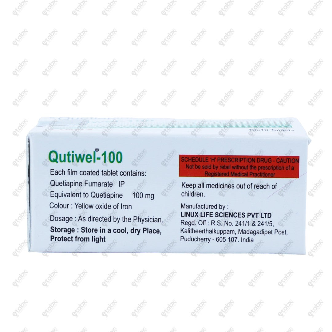 Qutiwel 100mg Tablet 10's