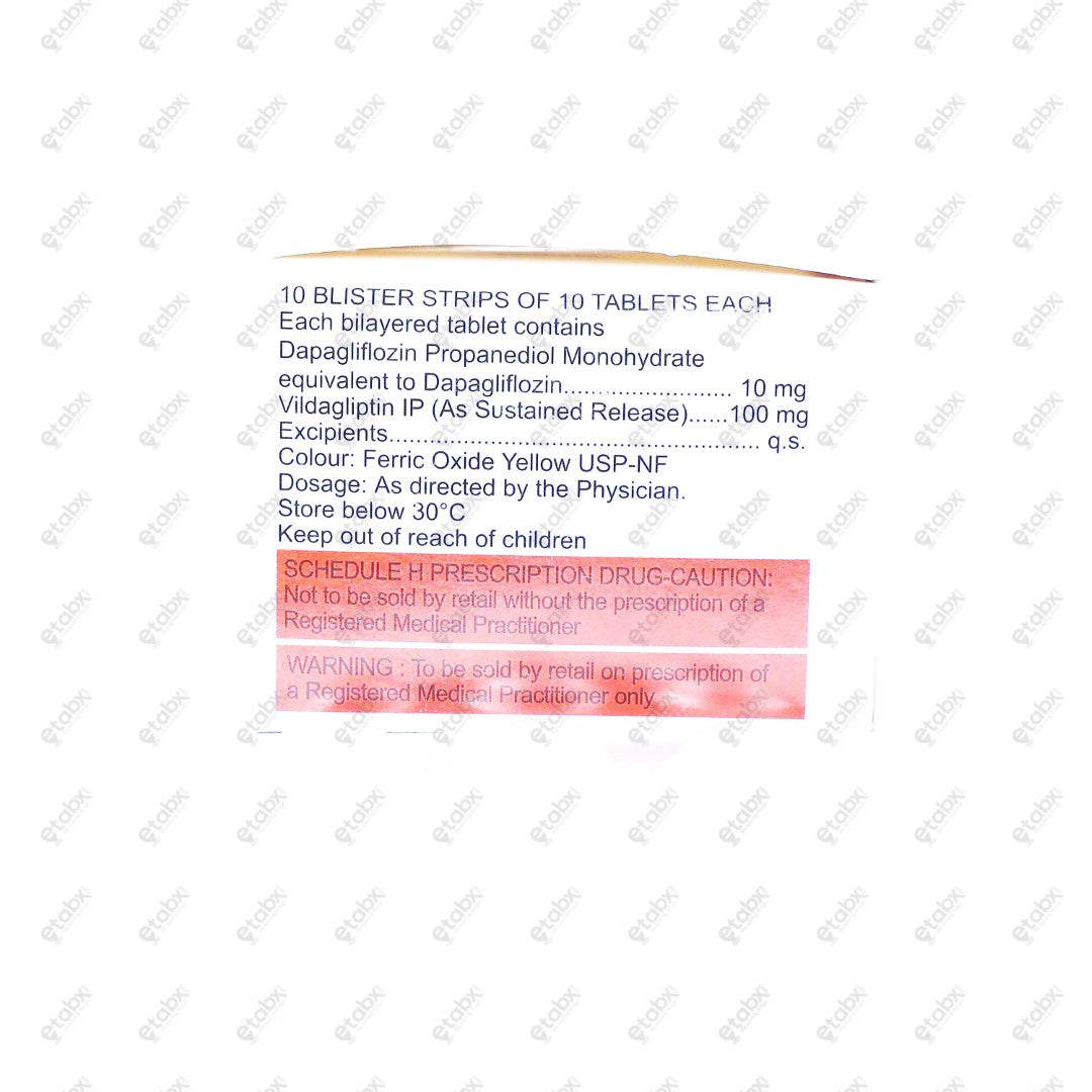 Valdiff D 100/10mg Tablet 10's