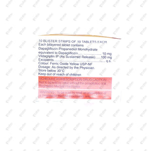 Valdiff D 100/10mg Tablet 10's