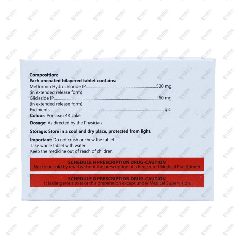 Glizid M XR 60mg Tablet 10s