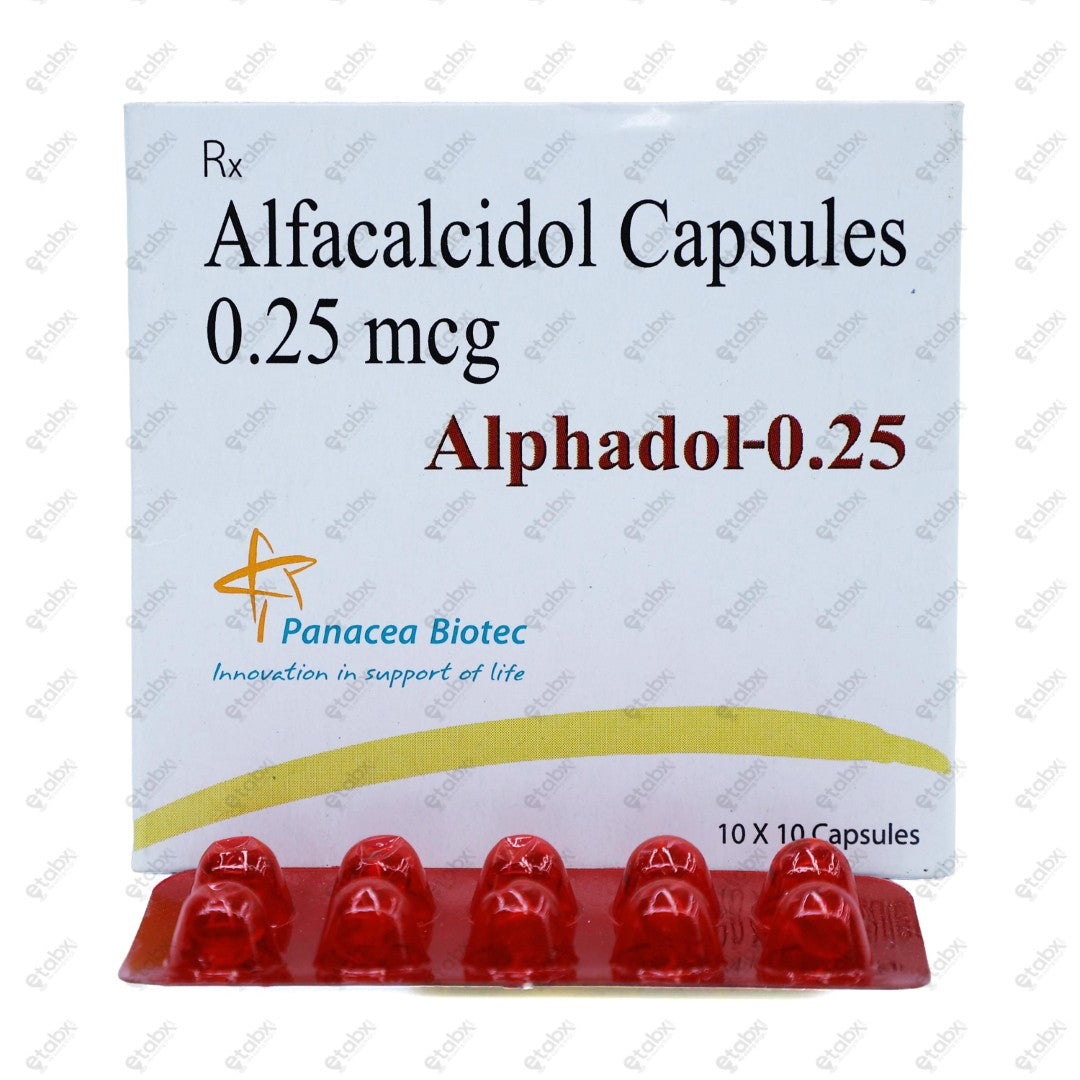 ALPHADOL 0.25mcg Capsule 10's