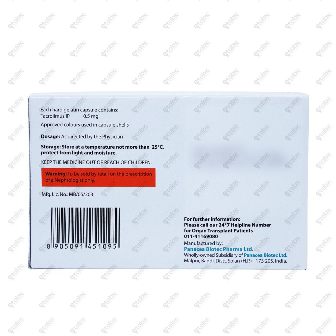Pangraf 0.5mg Capsule 10's
