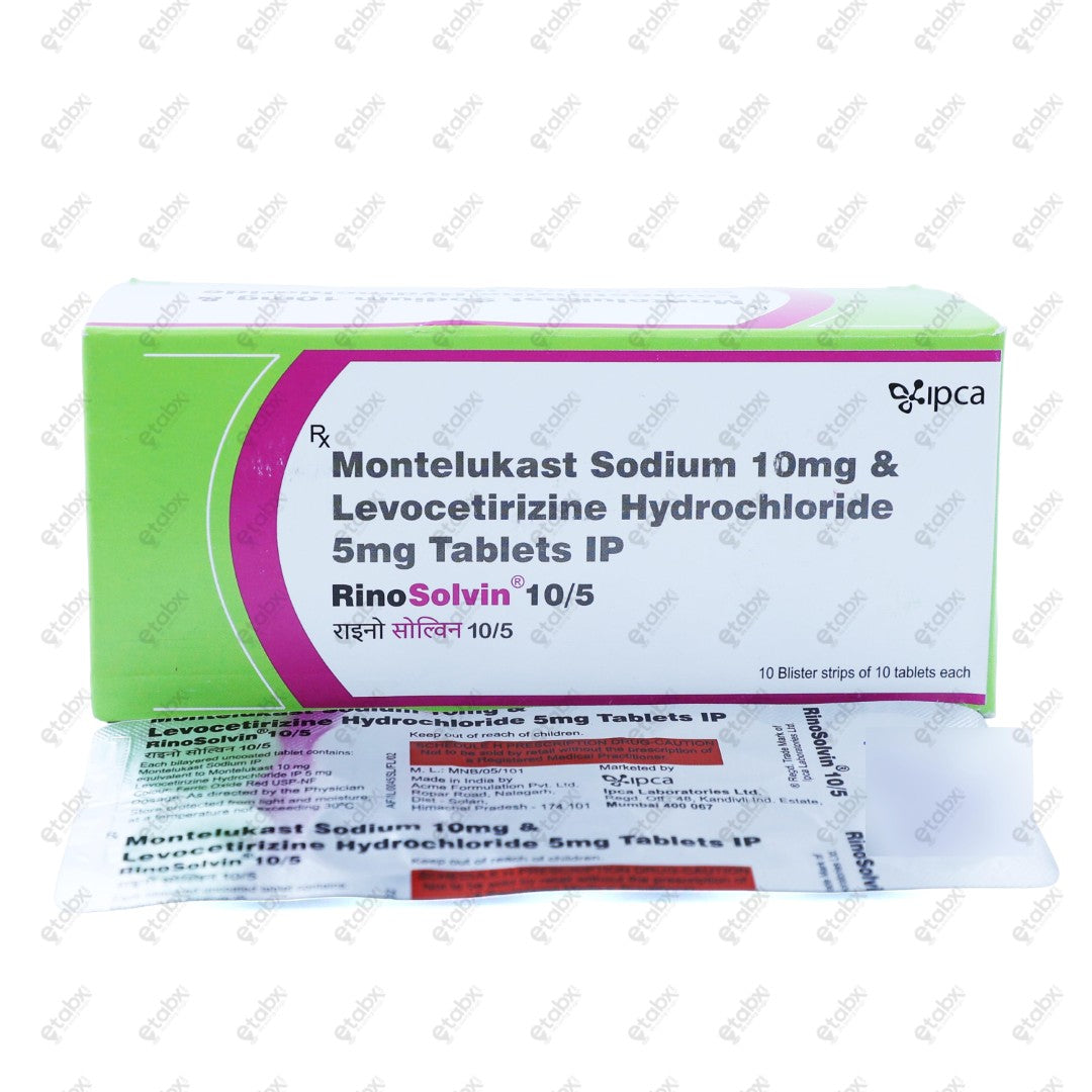 RINOSOLVIN 10/5 Tablets (10's)