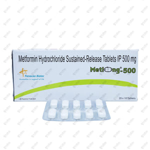 Metlong 500mg Tablet 10's