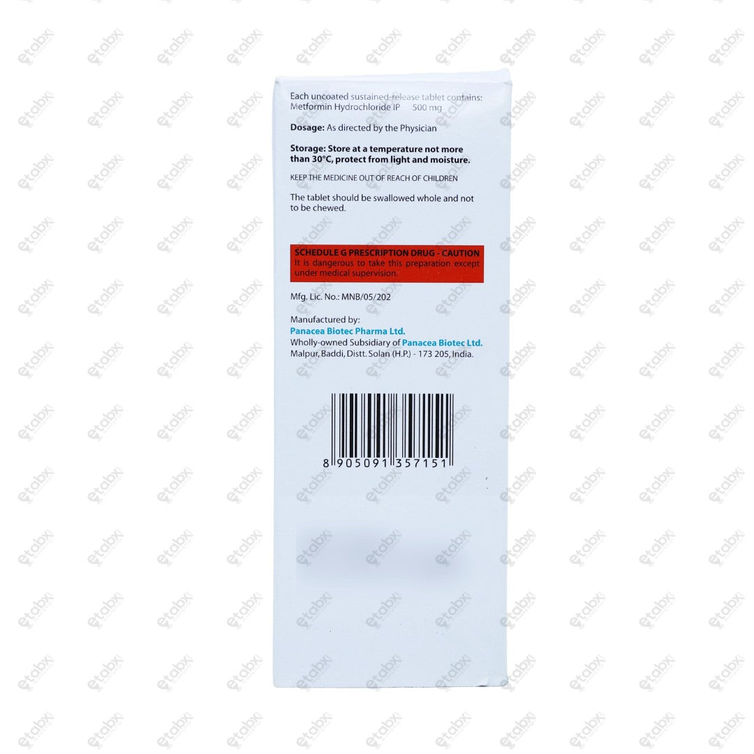 Metlong 500mg Tablet 10's
