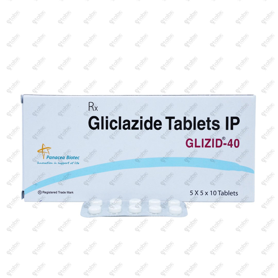 Glizid 40mg Tablet 10's