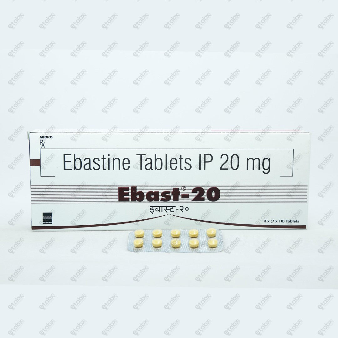 Ebast 20mg Tablets 15's