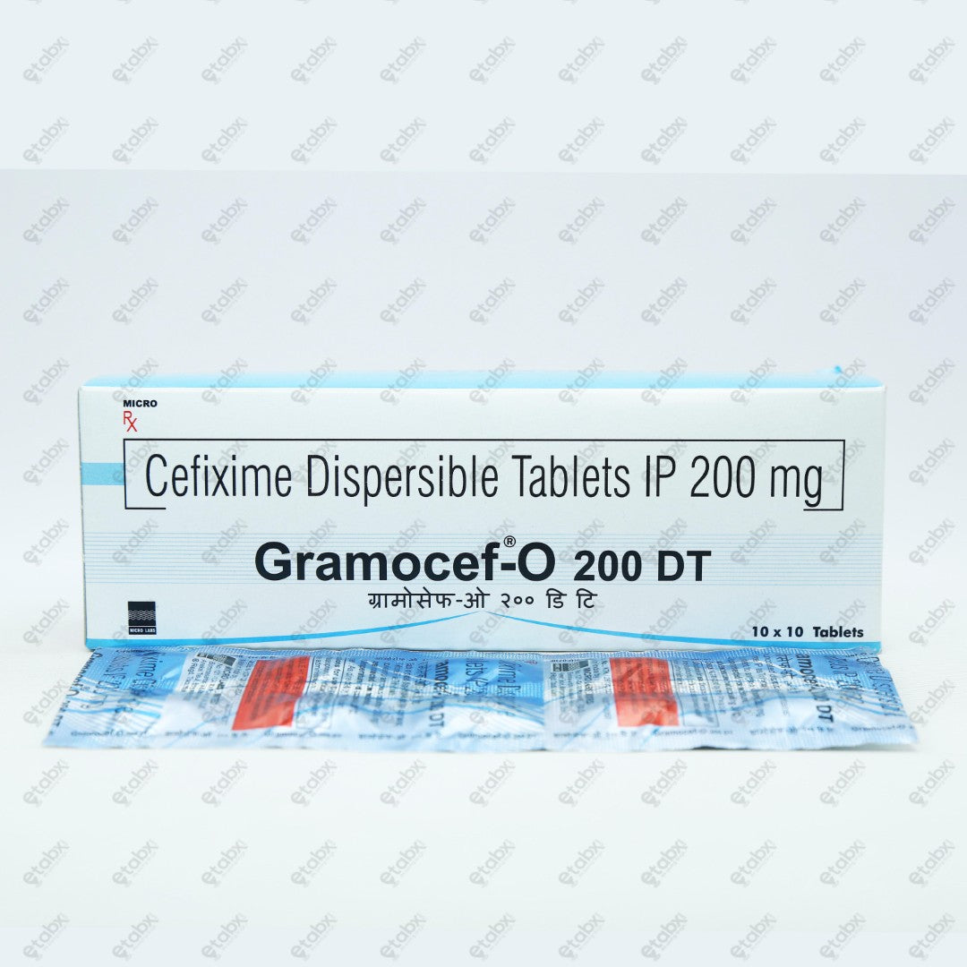 Gramocef O 200DT Tablet 10's