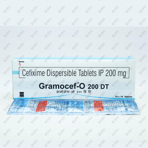 Gramocef O 200DT Tablet 10's