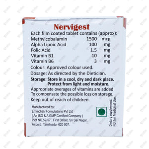 Nervigest Tablets 10's