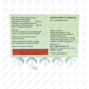 Rapiclav 375 Tablets 10's
