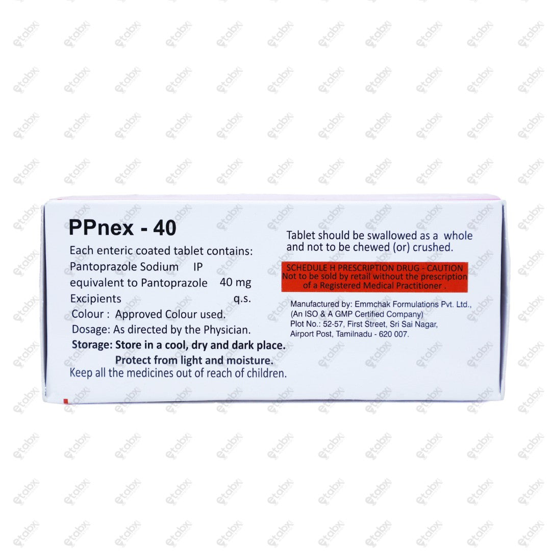 PPNEX 40mg Tablet 10's