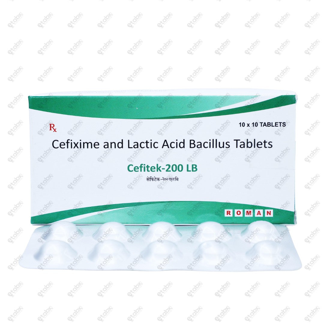 Cefitek 200 LB Tablet 10's