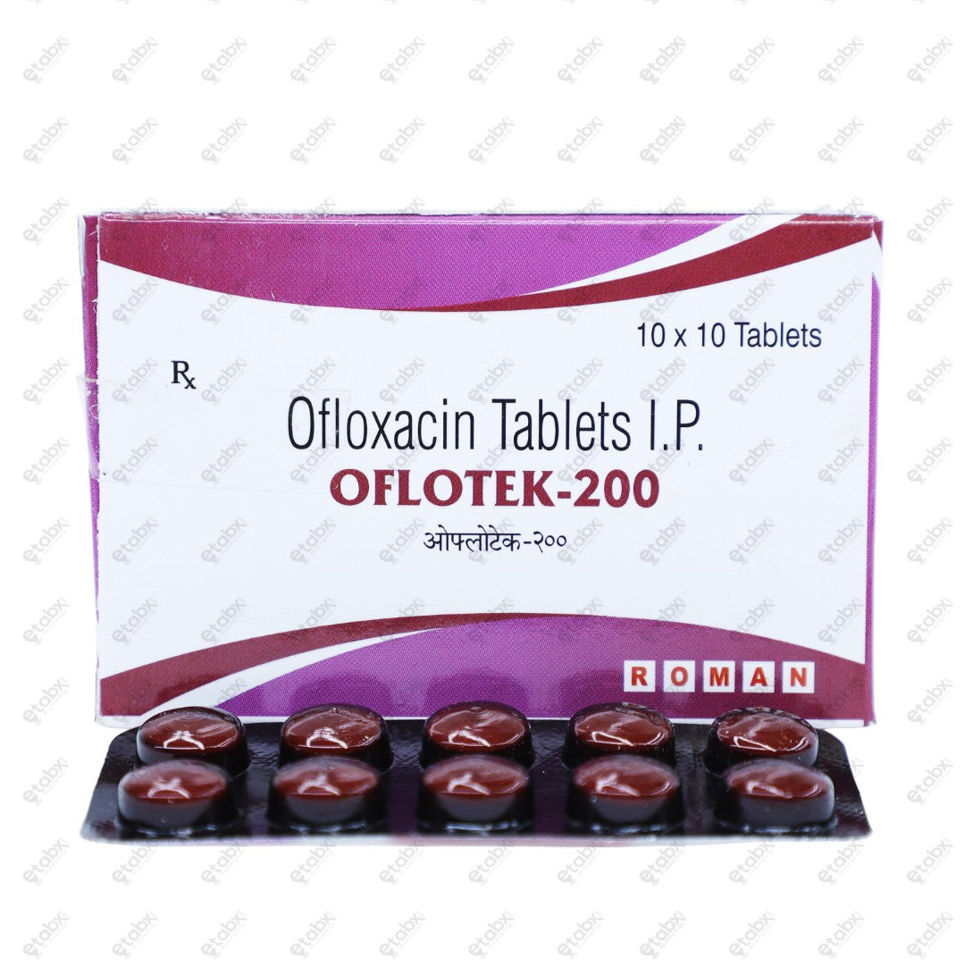 Oflotek 200mg Tablets 10's