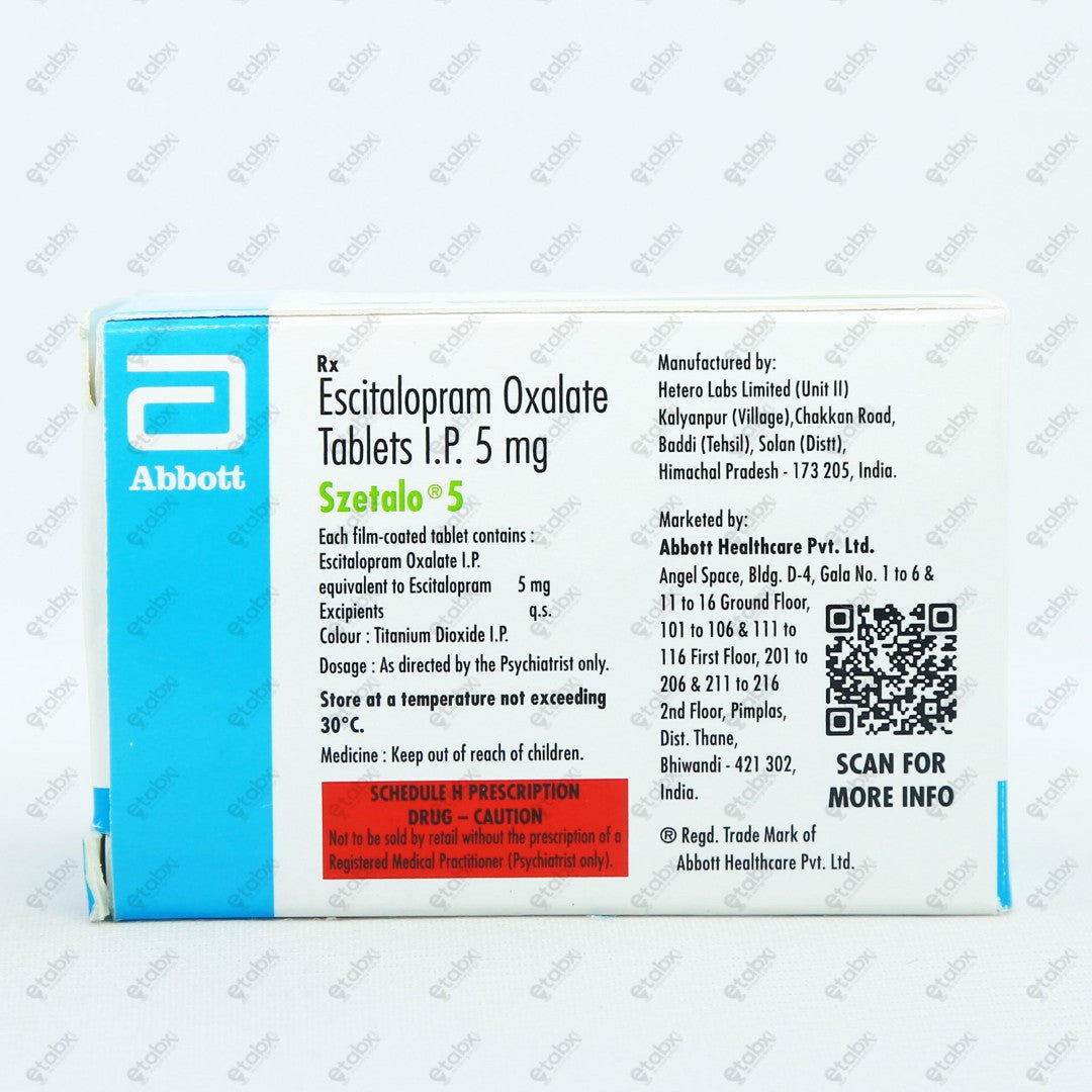 SZETALO 5mg Tablet 15's