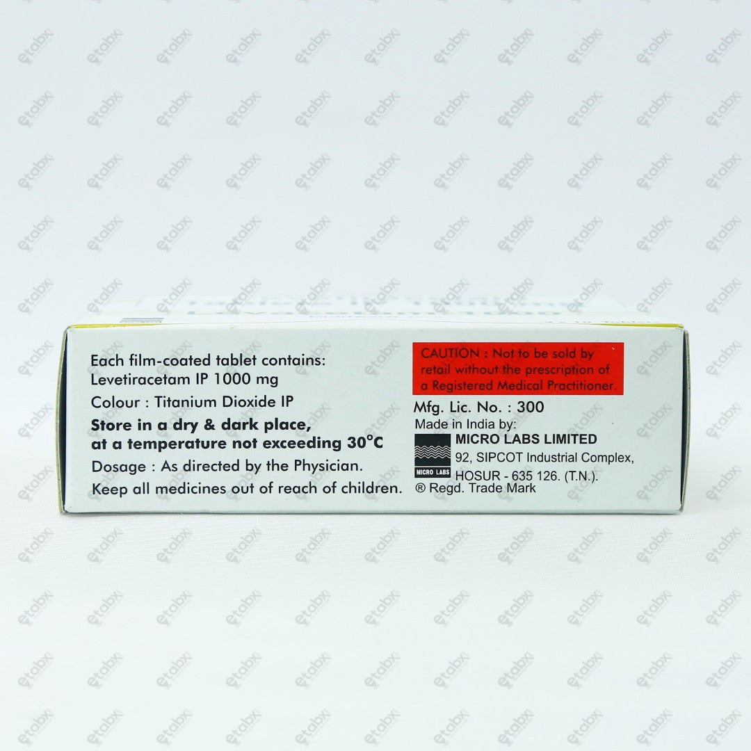 Levatem 1000mg Tablet 10's