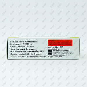 Levatem 1000mg Tablet 10's