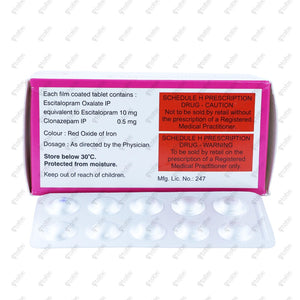 Escigress CZ 0.5 Tablets 10's