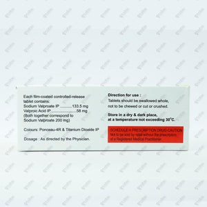 Valprid CR 200mg Tablets 15's