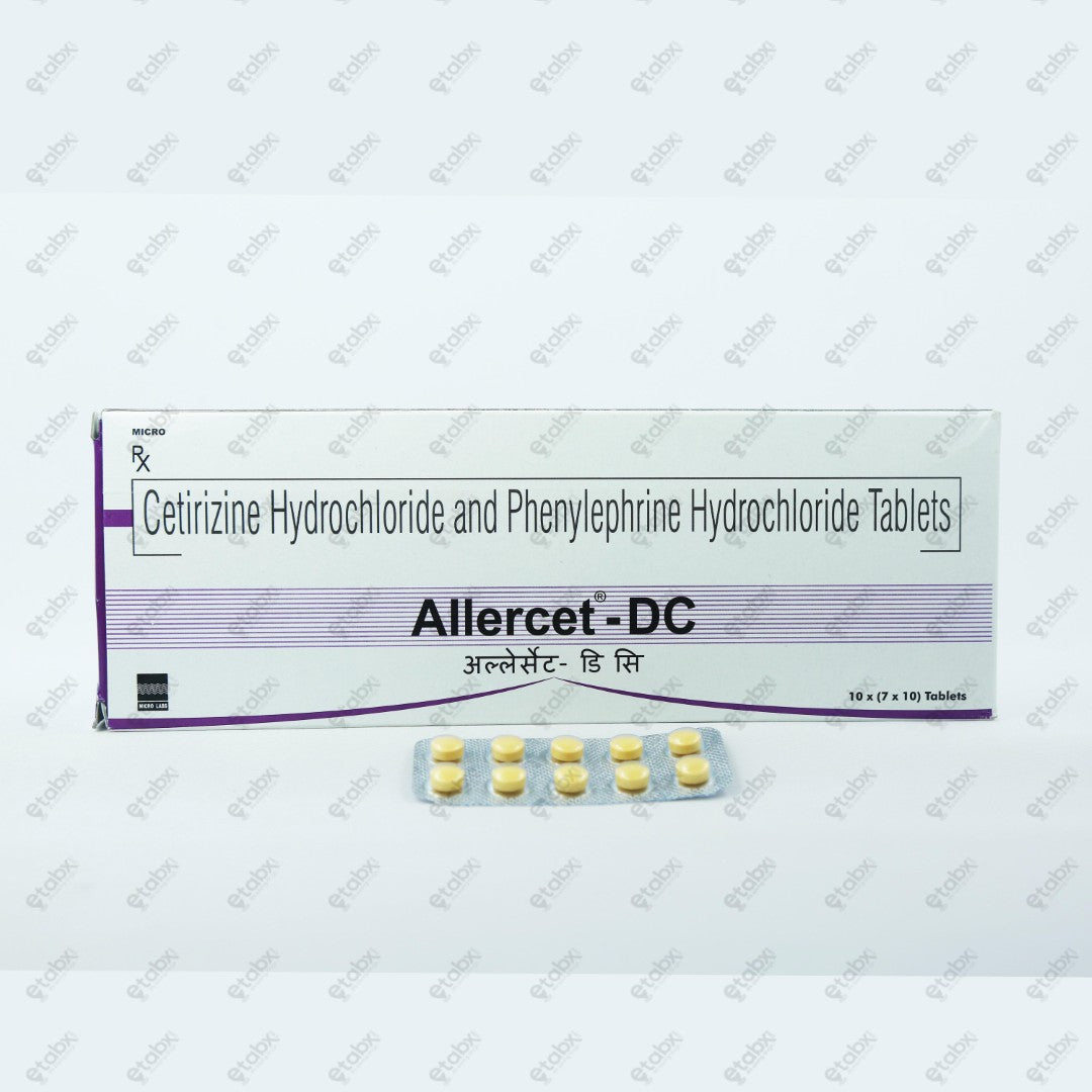 Allercet DC Tablet 10's (Cetirizine Phenylephrine)
