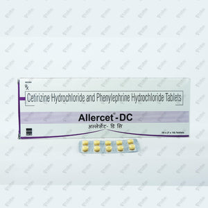 Allercet DC Tablet 10's (Cetirizine Phenylephrine)