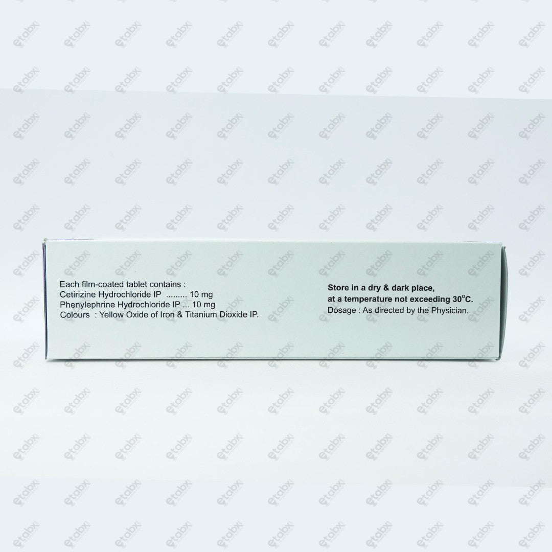Allercet DC Tablet 10's (Cetirizine Phenylephrine)