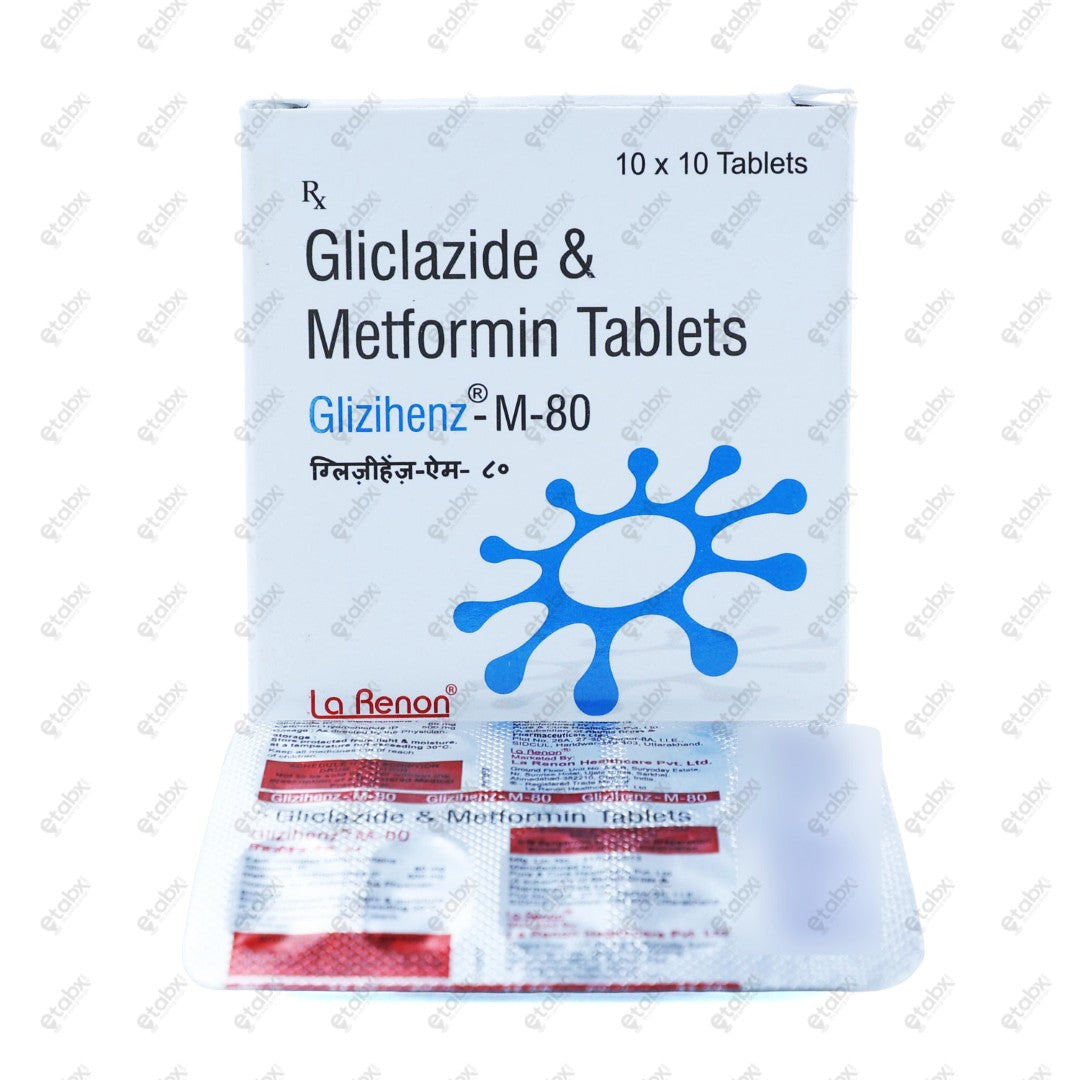 Glizihenz M 80mg Tablet 10'S